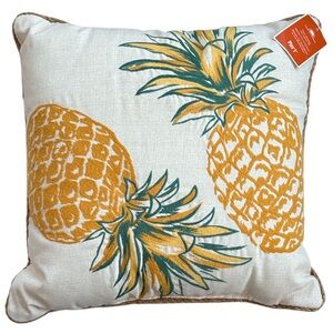 NWT Pier 1 Embroidered Pineapple Pillow